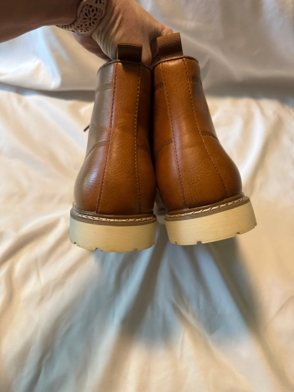 Steve Madden P-Broome Brown Lace Up Boots Mens Size 12M NWOT